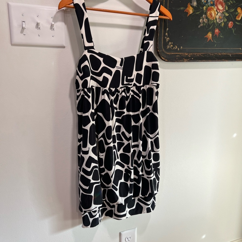 Black and White Bubble Dress
